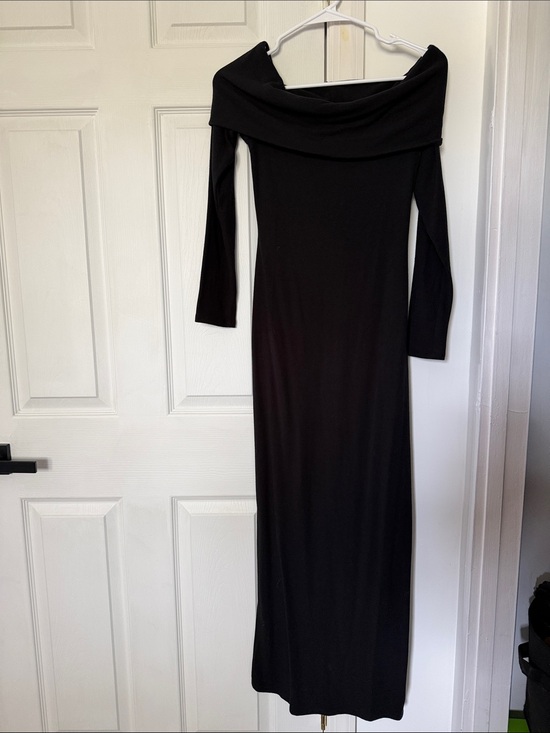 wild fable Dresses & Skirts - wild fable Black Off-Shoulder Maxi Dress